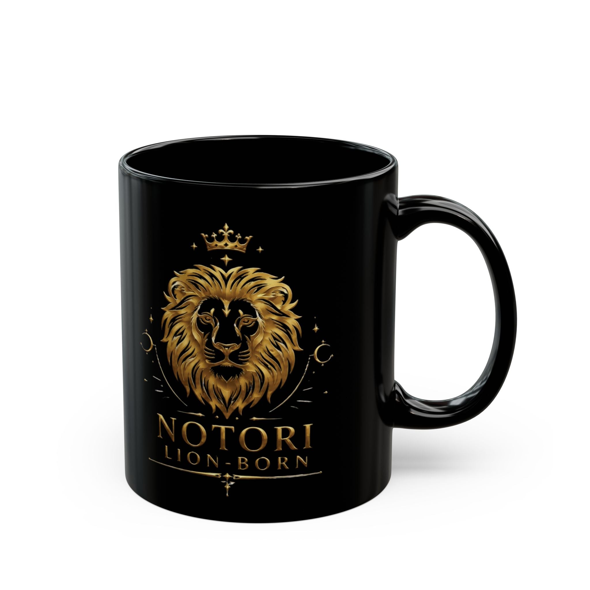 Notori Lion-Born Black Mug