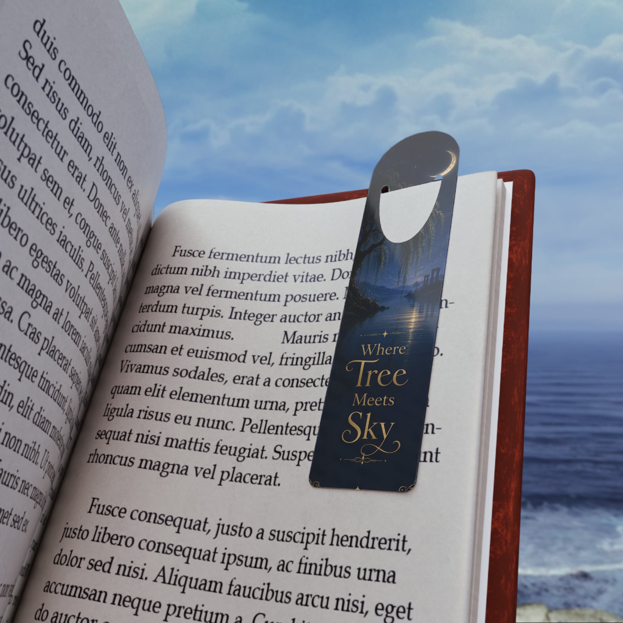 Where Tree Meets Sky Aluminum Bookmark