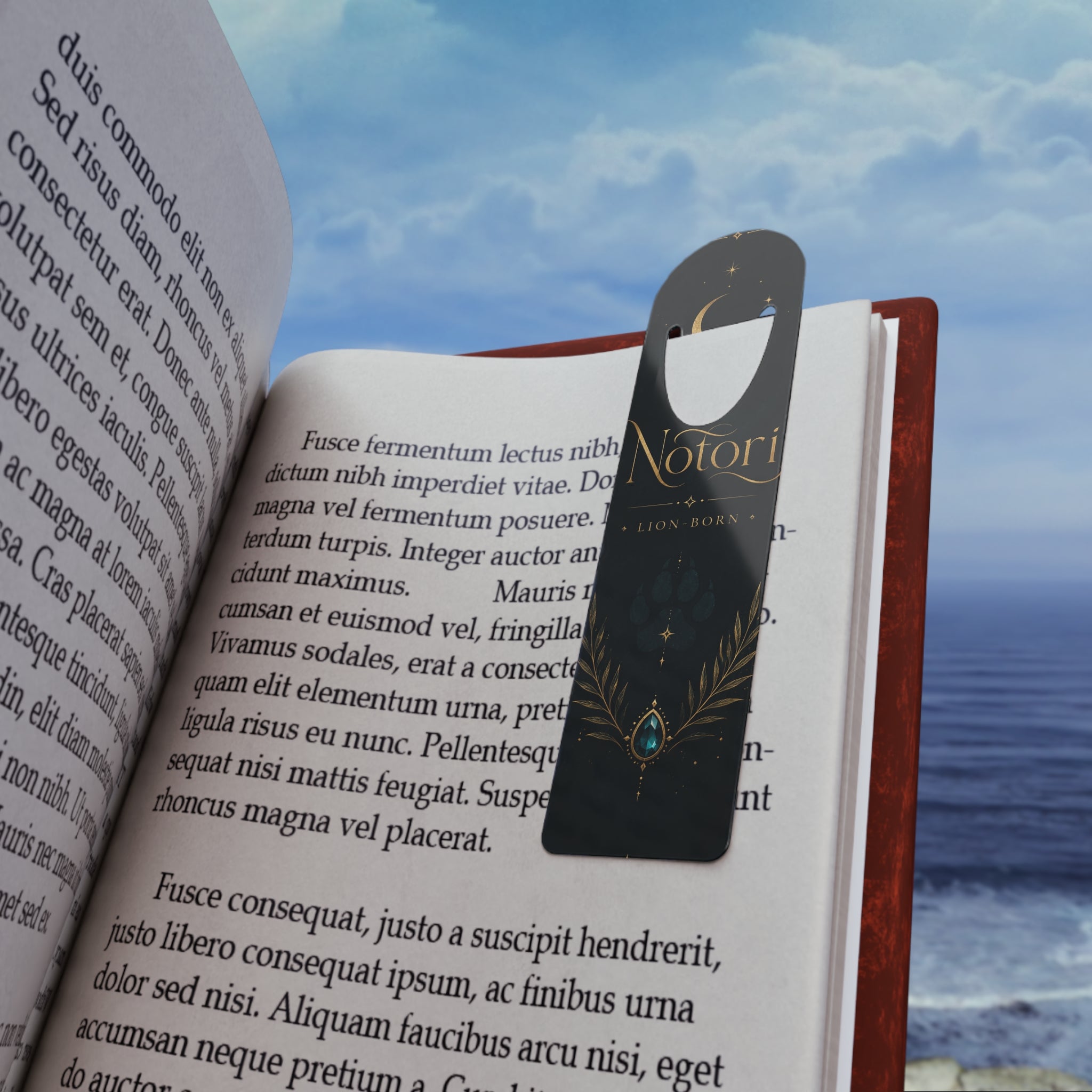Notori Lion-Born Aluminum Bookmark